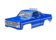 TRAXXAS BODY, CHEVROLET K10 TRUCK (1979), COMPLETE, BLUE (INCLUDES GRILLE, SIDE MIRRORS, DOOR HANDLES, ROLL BAR, WINDSHI