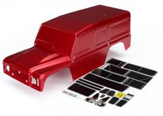 Traxxas TRX8011R Body, Land Rover Defender, Rood (geverfd) / plaatjes