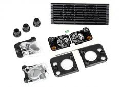 Traxxas TRX8013 Grill, Land Rover Defender / grill montage (3) / koplamp behuizing (2) / lens (2) / koplamp montage (2)