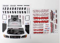 Traxxas TRX7013X Decal sheets, 1/16 Slash 4WD team truck