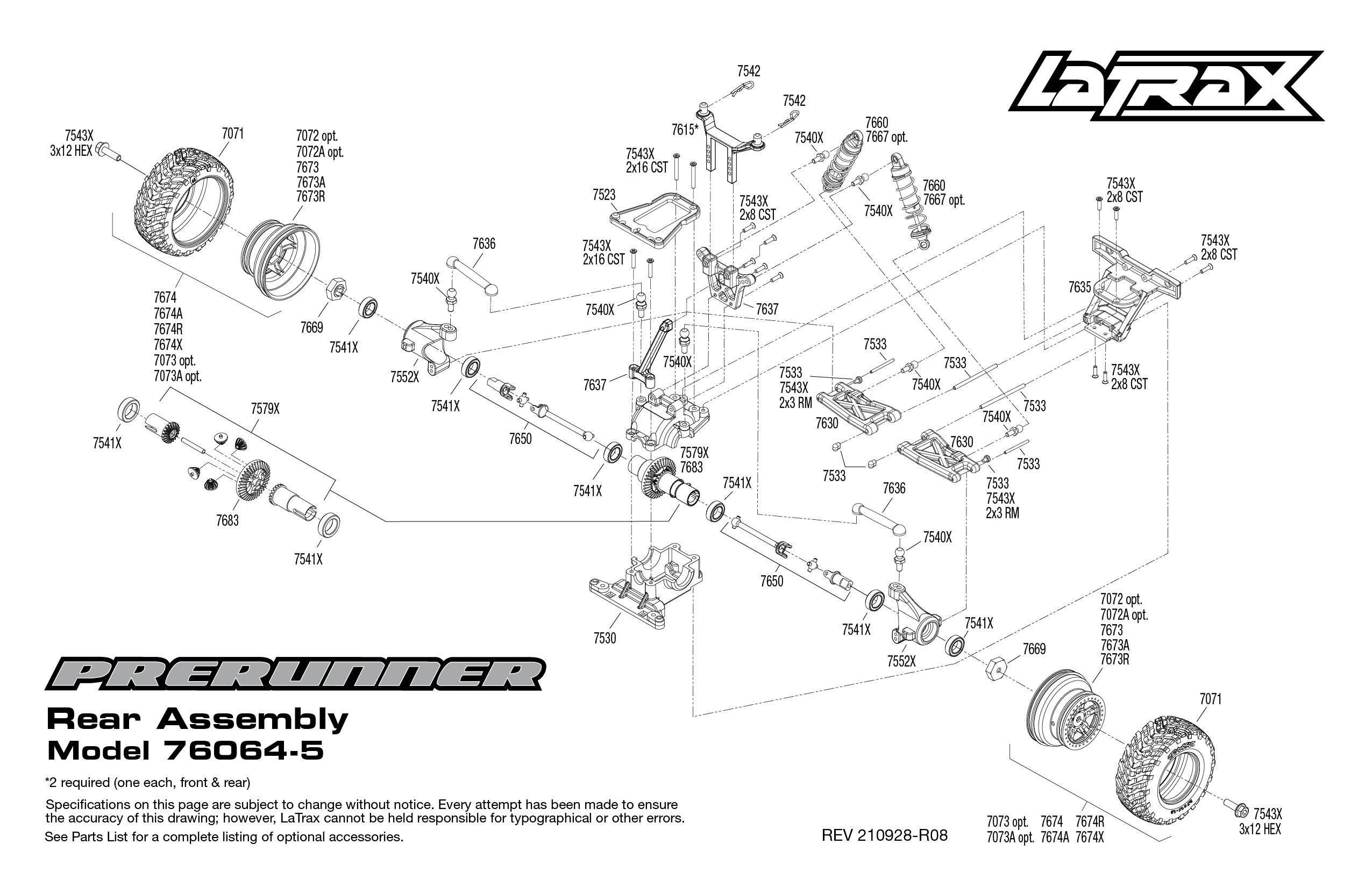 Bouwtekeningen Latrax Prerunner