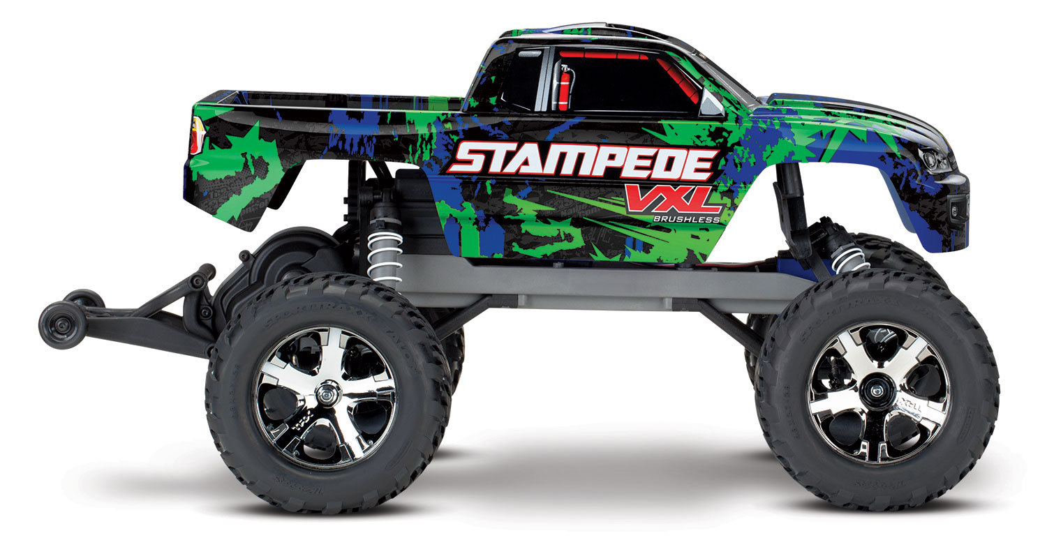 Traxxas Stampede 2WD VXL Brushless, met TSM TRX360764 Zonder Accu en Lader