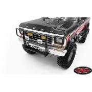 RC4WD Ranch voor grille beschermer met verlichting voor Traxxas TRX-4 79 Bronco Ranger XLT (zilver)