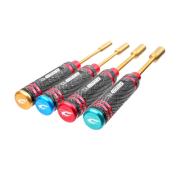 Team Corally - Pro Nut Driver Set - Ti-Ni Coated - 4.0 / 5.5 / 7.0 / 8.0 mm - 4 pcs C-16190