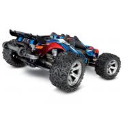 Traxxas Rustler 4X4 VXL Brushless Stadium Truck RTR TSM 2.4Ghz TRX67076-4 zonder batterij en lader Solar Flare