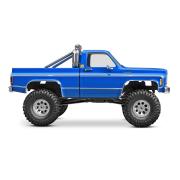 TRAXXAS TRX-4M HIGH TRAIL CRAWLER MET 1979 CHEVROLET K10 BODY: 1/18 SCHAAL 4WD ELEKTRISCHE AUTO BLAUW