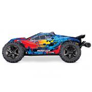 Traxxas Rustler 4X4 VXL Brushless Stadium Truck RTR TSM 2.4Ghz TRX67076-4 zonder batterij en lader Solar Flare
