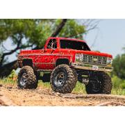 Traxxas blauw TRX-4 Scale and Trail Crawler met Chevrolet K10 Truck Body  uit 1979: 4WD elektrische truck met TQi Traxxa