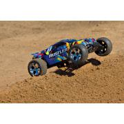 Traxxas Rustler XL-5 electro truggy RTR Blauw TRX37054-4B zonder Accu en Lader