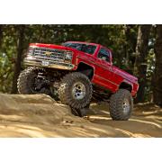 Traxxas TRX-4 Scale and Trail Crawler met Chevrolet K10 Truck Body Zilver uit 1979: 4WD elektrische truck met TQi Traxxa