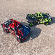 Arrma 1/7 MOJAVE accupack 6S BLX 4WD Desert Racer met Spektrum RTR, RoodZwart (ARA106058T2) met Powerpack