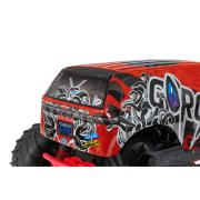 ARRMA 1/10 GORGON 4X2 MEGA 550 Brushed Monster Truck RTRincl accu en lader, RoodARA3230ST2