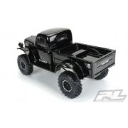 PR3499-18 1946 Dodge Power Wagon, robuuste (zwarte) carrosserie voor 12,3 inch (313 mm) wielbasis crawlers