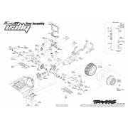 Traxxas Bouwtekening Compleet 1/16 Ford Fiesta