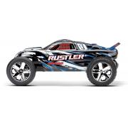 Traxxas Rustler XL-5 electro truggy RTR Blauw TRX37054-4B zonder Accu en Lader