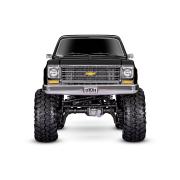 Traxxas zwart TRX-4 Scale and Trail Crawler met Chevrolet K10 Truck Body uit 1979: 4WD elektrische truck met TQi Traxxas