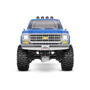 TRAXXAS TRX-4M HIGH TRAIL CRAWLER MET 1979 CHEVROLET K10 BODY: 1/18 SCHAAL 4WD ELEKTRISCHE AUTO BLAUW