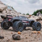 Arrma 1/10 VORTEKS 4X2 BOOST MEGA 550 Brushed Stadium Truck RTR gunmetal accu en lader