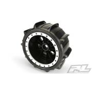 PR10146-13 Sling Shot 4.3\" Pro-Loc Sand Tires Mounted for X-MAXX Front or Rear, Mounted on Impulse Pro-Loc Black Wheels