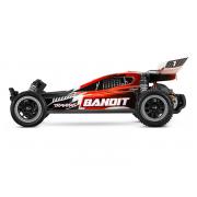 Traxxas Bandit TQ 2,4GHz LED-lampjes (incl. batterij/12v oplader) - Zwart/Rood