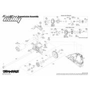 Traxxas Bouwtekening Compleet 1/16 Ford Fiesta