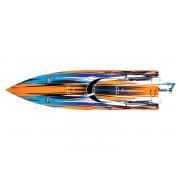 Traxxas Spartan VXL-6S Oranje Castle Brushless 2.4Ghz Tqi TSM TRX57076-4ORNG zonder lader en accu