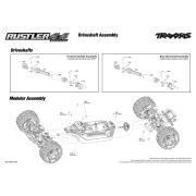 Bouwtekeningen Traxxas Rustler 4X4 BL-2S