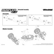 Bouwtekeningen Traxxas Rustler 4X4 XL-5