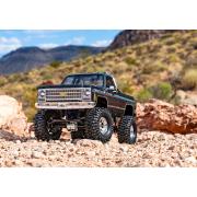 TRAXXAS TRX-4M HIGH TRAIL CRAWLER MET 1979 CHEVROLET K10 BODY: 1/18 SCHAAL 4WD ELEKTRISCHE AUTO ZWART