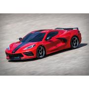 Chevrolet Corvette Stingray 4-TEC Zilver: 1/10 schaal AWD Supercar met TQ 2,4 GHz radiosysteem