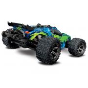 Traxxas Rustler 4X4 VXL Brushless Stadium Truck RTR TSM 2.4Ghz TRX67076-4 zonder batterij en lader Solar Flare