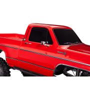 Traxxas blauw TRX-4 Scale and Trail Crawler met Chevrolet K10 Truck Body  uit 1979: 4WD elektrische truck met TQi Traxxa