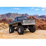 TRAXXAS TRX-4M HIGH TRAIL CRAWLER MET 1979 CHEVROLET K10 BODY: 1/18 SCHAAL 4WD ELEKTRISCHE AUTO ZWART