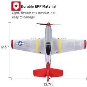 VOLANTEX P-51D MUSTANG 4CH 400MM BRUSHED w/GYRO EPP RTF V761-5