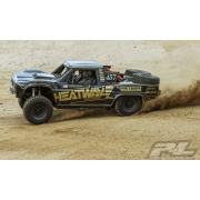 PR3547-18 Pre-Painted / Pre-Cut 1967 Ford F-100 Race Truck Heatwave Edition (Black) Body for Unlimited Desert Racer