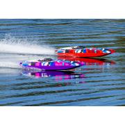 Traxxas DCB M41 Catamaran Raceboot TQi TSM, Rood/Blauw