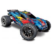 Traxxas Rustler 4X4 VXL Brushless Stadium Truck RTR TSM 2.4Ghz TRX67076-4 zonder batterij en lader Rood