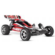 Traxxas BANDIT 1/10 XL-5 2WD TQ 2.4GHZ Rood TRX24054-4R zonder Accu en Lader trxblack