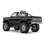 TRAXXAS TRX-4M HIGH TRAIL CRAWLER MET 1979 CHEVROLET K10 BODY: 1/18 SCHAAL 4WD ELEKTRISCHE AUTO ZWART