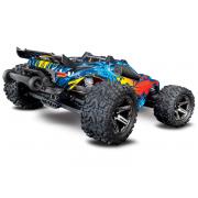 Traxxas Rustler 4X4 VXL Brushless Stadium Truck RTR TSM 2.4Ghz TRX67076-4 zonder batterij en lader Solar Flare