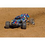 Traxxas Rustler XL-5 electro truggy RTR Blauw TRX37054-4B zonder Accu en Lader