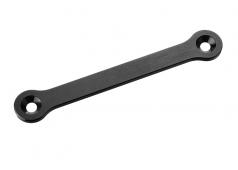 Team Corally - Steering Rack - Dual Stiffener - Swiss Made 7075 T6 - 2mm - Hard Anodised - Black - Made in Italy - 1 pc