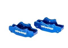 Traxxas TRX10951-BLUE  Remklauwen, voorzijde (links & rechts),blauw geanodiseerd 6061 T6 aluminium