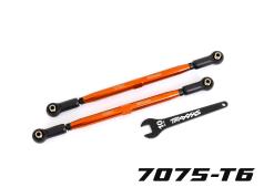 Traxxas TRX7897ORNG Teenkoppelingen, voorkant (TUBES oranje geanodiseerd, 7075-T6 aluminium, sterker dan titanium) (2) (