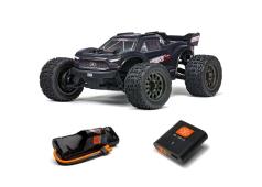 Arrma 1/10 VORTEKS 4X2 BOOST MEGA 550 Brushed Stadium Truck RTR gunmetal accu en lader