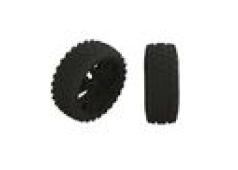 1/8 2HO Front/Rear 3.3 Pre-Mounted Tires, 17mm Hex, Black (2) ARA550057