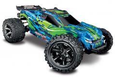 Traxxas Rustler 4X4 VXL Brushless Stadium Truck RTR TSM 2.4Ghz TRX67076-4 zonder batterij en lader groen
