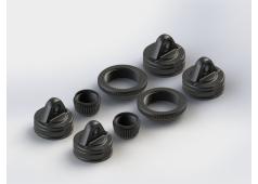 AR330337 Shock Cap Set Nero (2) (ARAC8970)