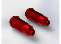 AR330341 Aluminum Shock Body 16x56mm Red: Nero (2) (ARAC8974)