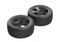 AR550011 Exabyte TRGY 6S Tire Wheel Glued Black (2) (ARAC9629)